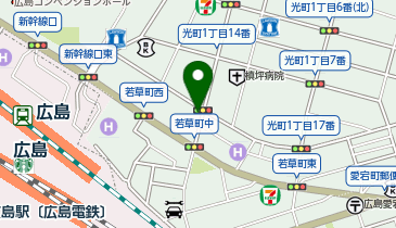 オクノクリニック広島駅前院の地図画像