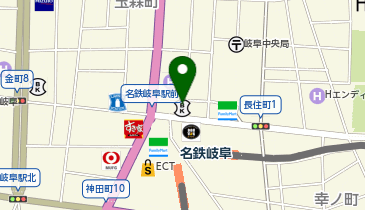 あいちビューティークリニック岐阜院の地図画像