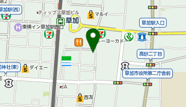 ファミリークリニック草加の地図画像