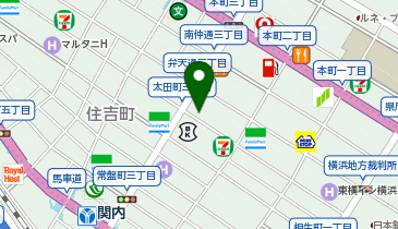 うるうクリニック関内馬車道の地図画像
