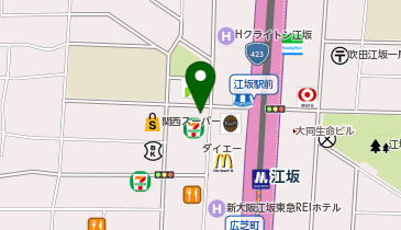 江坂メンタルクリニックの地図画像