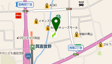 かべした心療内科クリニックの地図画像