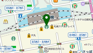 湘南美容クリニック札幌院の地図画像