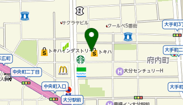 TCB東京中央美容外科 大分院の地図画像