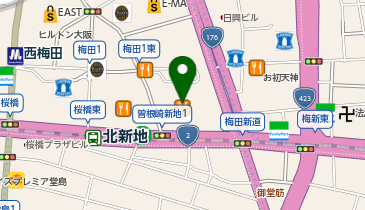 DMH大阪クリニックの地図画像