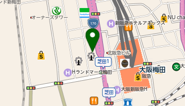 TCB 東京中央美容外科 大阪阪急梅田駅前院の地図画像