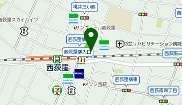 にしおぎくぼ整形外科の地図画像