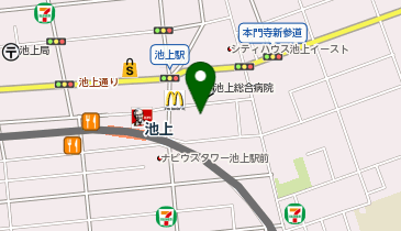 池上駅前いろは皮膚科の地図画像