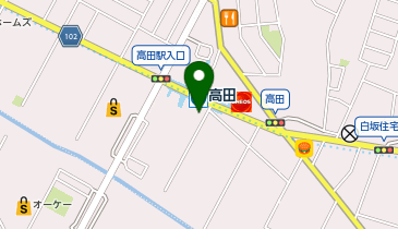 港北高田駅前すみれ皮膚科の地図画像