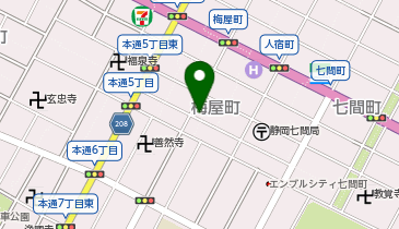 梅屋町キッズクリニックの地図画像