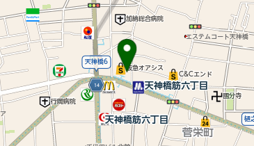 天六こどもハート・アレルギークリニックの地図画像