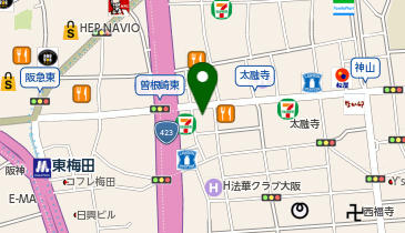 東梅田かなもりクリニックの地図画像