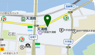 天満橋ゆみ皮膚科の地図画像