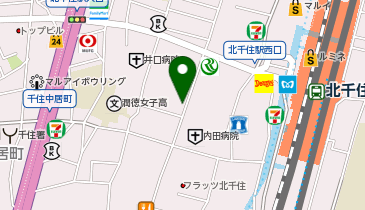 北千住ハートケアクリニックの地図画像