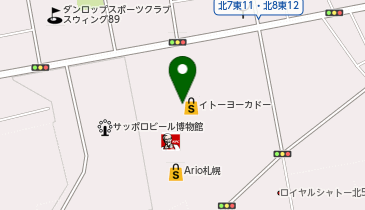アリオ札幌フロンティア眼科の地図画像