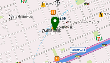 江戸川篠崎こどもと大人のメンタルクリニックの地図画像