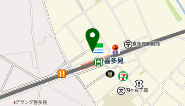 喜多見皮膚科クリニックの地図画像