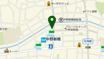 中野新橋駅前皮フ科の地図画像