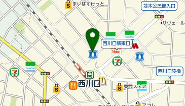 西川口駅前皮ふ科の地図画像