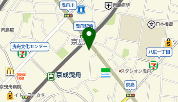 曳舟駅前そらの木皮膚科の地図画像