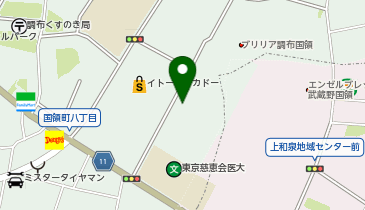 国領さくら耳鼻咽喉科の地図画像