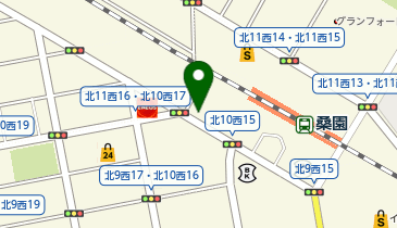 桑園こころのクリニックの地図画像