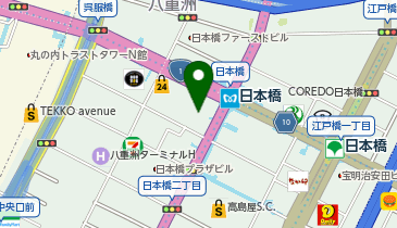 日本橋骨盤底診療所の地図画像