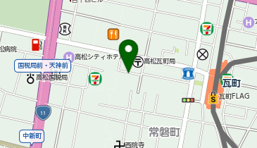 瓦町ファミリークリニックの地図画像