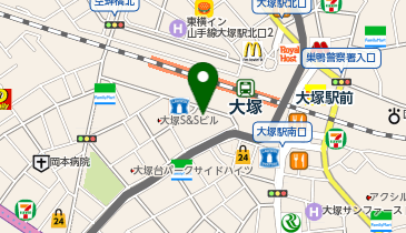 おなかとおしりのクリニック 東京大塚の地図画像