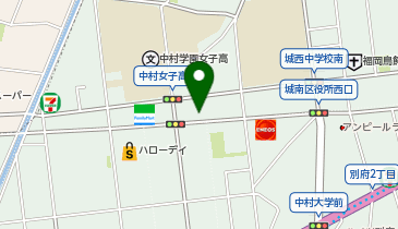 なかの耳鼻科・美容皮ふ科の地図画像
