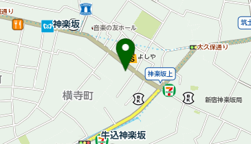 眠りのクリニック神楽坂の地図画像