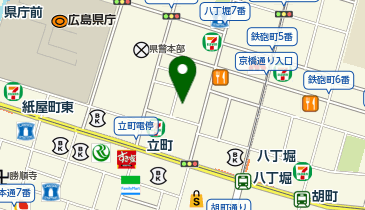 広島八丁堀内科・胃腸内視鏡クリニックの地図画像