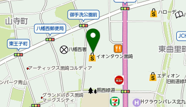 八幡くろさき眼科の地図画像