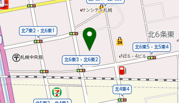 札幌すがわら皮フ科の地図画像