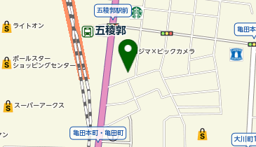 五稜郭アイクリニックの地図画像