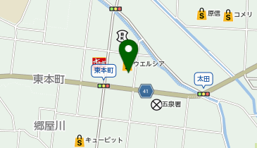 五泉キッズクリニック・五泉耳鼻科音声嚥下クリニックの地図画像