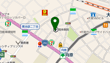 岡本医院の地図画像