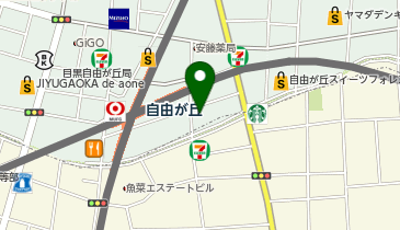 Natural Skin Clinic 自由が丘院の地図画像