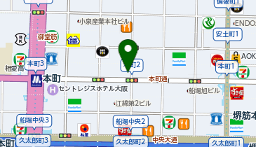 ラエティスクリニック本町の地図画像