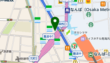 大阪なんばJUN耳鼻咽喉科の地図画像