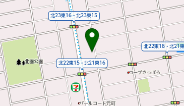 KCUクリニックの地図画像