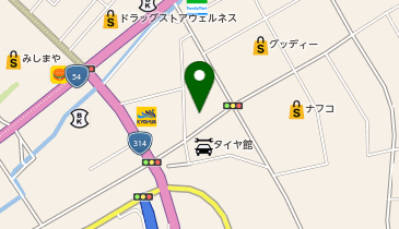 雲南うめき整形外科の地図画像