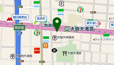 大阪南森町皮ふ科クリニックの地図画像