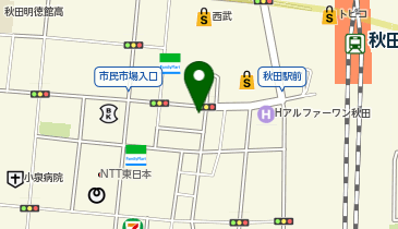TCB 東京中央美容外科・TCB スキンクリニック 秋田院の地図画像