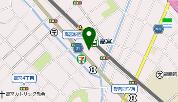 高宮耳鼻咽喉科の地図画像