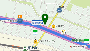 桜上水皮フ科の地図画像