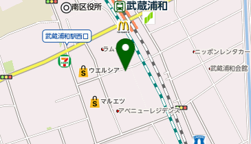 武蔵浦和はるの形成外科スキンクリニックの地図画像