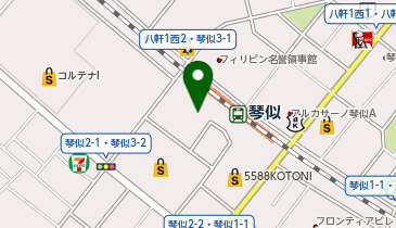 琴似タワー皮膚科形成外科の地図画像