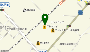 新前橋かしま眼科形成外科クリニックの地図画像