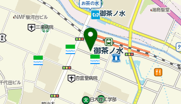 お茶の水耳鼻咽喉科・アレルギー科の地図画像